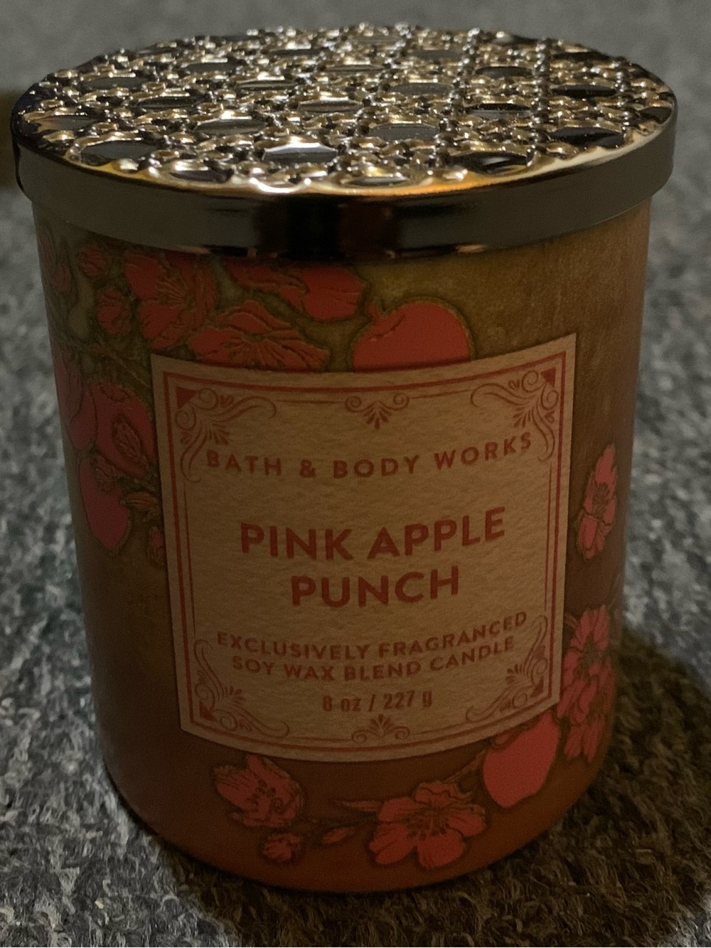 Bath & Body Works Pink Apple Punch Single Wick Scented Candle 8 oz